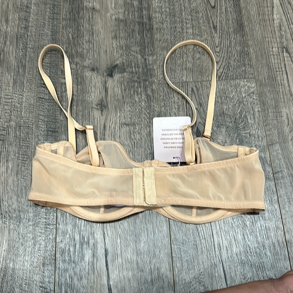 Savage X Fenty Nude Cream Mesh Bra With Removable Straps Brand New With Tags - Picture 2 of 7